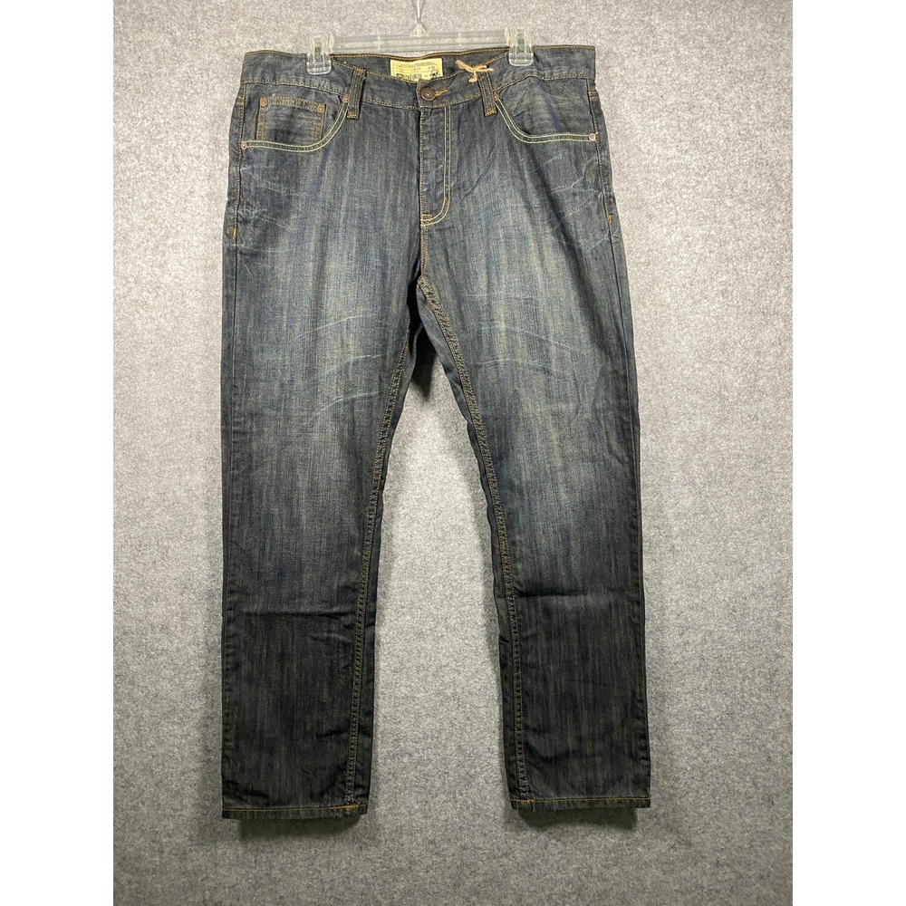 Ecko Unltd 711 Slim Fit Mens Jeans Dark Wash Denim Size 36 Streetwear 672-675